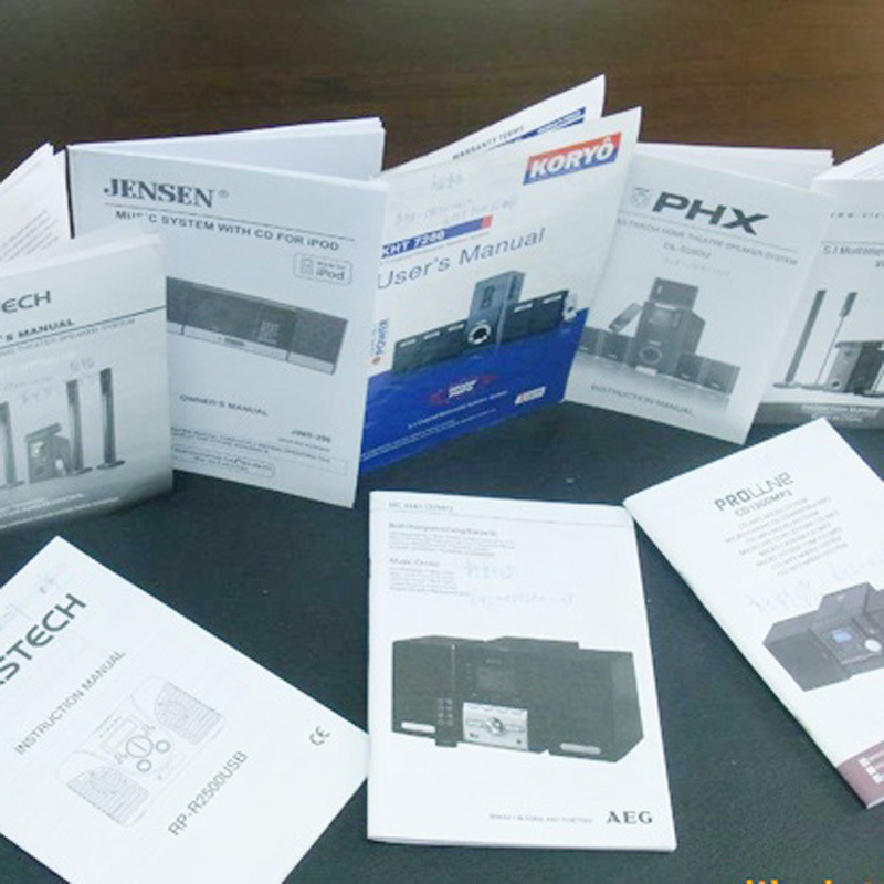 工廠印刷彩色說明書電子產品說明書印刷折頁彩頁宣傳單畫冊印刷